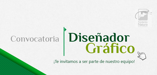 Convocatoria Diseñador Grafico Fundacion Natura