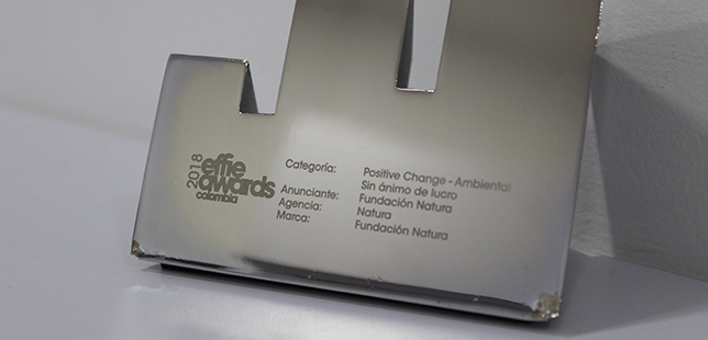 Fundación Natura Recibe El Effie Award En La Categoría Positive Change-Ambiental